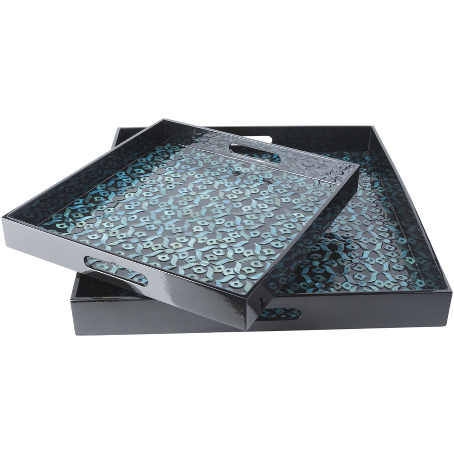 Blue Decorative Trays You'll Love Wayfair